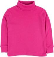 👕 boys' cotton magenta solid turtleneck sweater by leveret - clothing logo