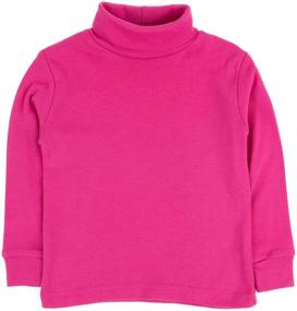 img 4 attached to 👕 Boys' Cotton Magenta Solid Turtleneck Sweater by Leveret - Clothing