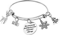 🎄 bfjlife christmas bracelets: personalized motivational cuff bangle for family & friends - inspirational engraved quote stainless steel jewelry logo