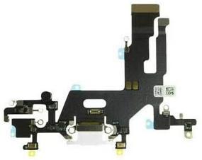 img 2 attached to 🔌 Replacement USB Charging Port Dock Connector Mic Flex Cable Module for iPhone 11 6.1 inch (White) - Compatible with iPhone 11