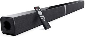 img 4 attached to 🔊 MEGONG 2020D - 32-Inch Sound Bar with Split Design, 50W Wired & Wireless Bluetooth, Home Theater Surround Sound System for TV (Optical/HDMI/Aux/Remote Control); Wall-Mountable Speaker