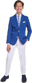 img 2 attached to 🦈 Premium Tommy Hilfiger Sharkskin Blazer Jacket for Boys - Stylish Suits & Sport Coats