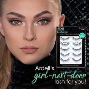 img 3 attached to 👁️ Ardell False Lashes #110 Black - 5 Pairs x 1 Pack: Enhance Your Eyes with Stunning Precision!