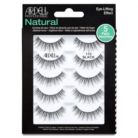 img 4 attached to 👁️ Ardell False Lashes #110 Black - 5 Pairs x 1 Pack: Enhance Your Eyes with Stunning Precision!