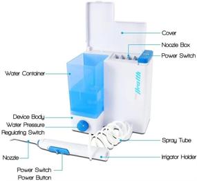 img 1 attached to 🦷 PyleHealth Dental Floss Water Flosser - UltraClean Irrigation System, Waterpik, Bathroom Accessory - Adjustable Water Pressure, Lab Tested - Handheld Mouthwash Irrigation - Nozzle Attachment