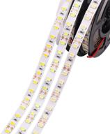 marswall led strip cri ra 95 smd5630 16.4ft(5m) 300leds 60leds/m dc12v 10mm white pcb flexible ribbon strip with adhesive tape non-waterproof - warm white 3000k логотип