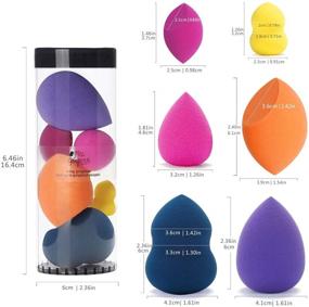 img 1 attached to 💄 Enhance Your Beauty: Miss Gorgeous London Makeup Sponge Set – 6-Piece Blender for Beauty Foundation Blending - Multi-colored