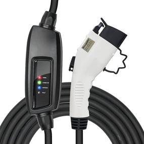 img 4 attached to 🔌 BougeRV Portable Level 2 EV Charger Cable | 240V, 16A, 25FT | Electric Vehicle Charging Station (NEMA6-20 + NEMA5-15 Adapter) | Compatible with Level 1 Charging