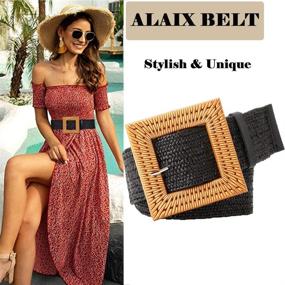 img 3 attached to ALAIX Fashion Stretchy Waistband Jumpsuit Women's Accessories in Belts