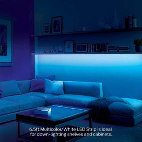 img 2 attached to Flexible 6.5 Foot Monster LED Light Strip - Customizable Multi-Color and Multi-White, Peel and Install - Enhanced Ambiance, Remote Control Included - Perfect Home Decoration for Any Room