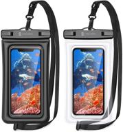 📱 syncwire waterproof phone case 2 pack ipx8: keep your phone protected underwater with this universal waterproof pouch for iphone, galaxy, and google pixel up to 7 logo