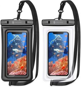 img 4 attached to 📱 Syncwire Waterproof Phone Case 2 Pack IPX8: Keep Your Phone Protected Underwater with this Universal Waterproof Pouch for iPhone, Galaxy, and Google Pixel up to 7