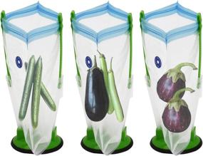 img 3 attached to 🥪 HOMOKUS 6 Pack Baggy Racks - Freezer Meal Prep Sandwich Bag Holder - Food Storage Bags Clip - Adjustable Bag Holder Stand for Plastic Freezer Bags - Hands-Free Gallon Bag Rack - Meal Planning/Prep Bag Holders