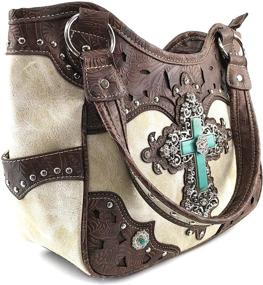 img 2 attached to Zelris Turquoise Western Conceal Handbag Women's Handbags & Wallets for Totes