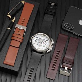 img 1 attached to ☕ Coffee1 Calfskin Leather Watches, Ideal for Compatibility