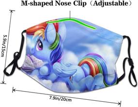 img 2 attached to 🦄 Colorful and Protective My Little Pony Face Masks for Adults and Children - Reusable Mouth and Nose Coverings