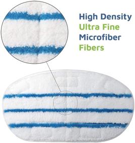 img 1 attached to F Flammi 8 Pack Microfiber Replacement Mop Pad for PurSteam ThermaPro 10-in-1 Steam Mop, Machine Washable Reusable Pads