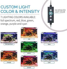 img 3 attached to Hygger Advanced 24/7 Lighting Cycle LED Aquarium Light with Full Spectrum, 6 Colors and 5 Intensity Settings - Customizable Fish Tank Light for 30-36 inch Freshwater Planted Tank with Timer