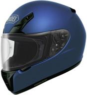 👑 shoei rf-sr solid helmet (medium) - matte blue: lightweight safety and style combined logo