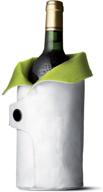 🍷 chic white and lime wine bottle cooler cool coat: for optimal wine chilling логотип