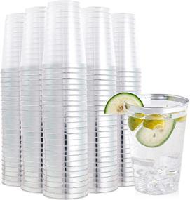img 4 attached to Plastic FOCUSLINE Tumblers Heavy Duty Disposable Household Supplies