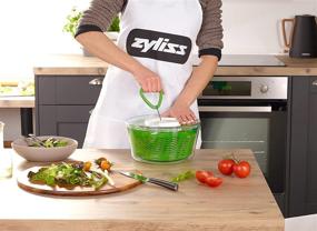 img 2 attached to 🥗 Zyliss Easy Spin Salad Spinner: Green, Perfect for 4-6 Servings