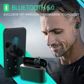 img 2 attached to 🎧 Wireless Bluetooth 5.0 Mp3 Player with 40GB Storage - Power Bank Music Player for Earbuds, Portable Music Player (Includes Wired Headphones/32G TF Card/OTG/Card Reader/3.5 Cable)