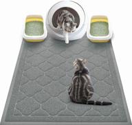 🐾 wepet cat litter mat jumbo: xxlarge size, premium soft pvc rug, no phthalate, urine waterproof logo