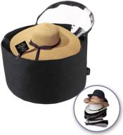 🎩 organize and protect with the treehouse london xl black felt hat storage box - perfect for travel, men & women, and more! logo