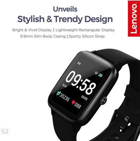 img 2 attached to 🔥 Часы Lenovo Smart S2-Black: идеальное сочетание стиля и инноваций