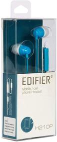 img 1 attached to 🎧 Наушники Edifier P210 с микрофоном - голубые накладные наушники