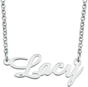 img 3 attached to SexyMandala Sterling Personalized Necklace Semi Customized