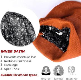 img 1 attached to 🧣 Winter Knit Beanie Hat for Women and Men - Cuffed, Plain Skull Cap with Satin Lining - Unisex Hatiis Beanie