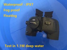 img 3 attached to Mentch 7X50 HD Waterproof Military Marine Binoculars W/Internal Rangefinder &Amp