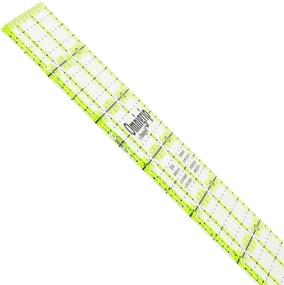 img 1 attached to 📏 Omnigrid RA418 Ruler, 4" x 18", Yellow - Precision Measuring Tool for Crafting and Sewing Projects