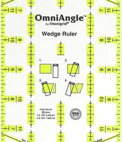 img 2 attached to 📏 Omnigrid RA418 Ruler, 4" x 18", Yellow - Precision Measuring Tool for Crafting and Sewing Projects