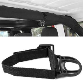 img 4 attached to 🧥 Black Interior Coat Hanger Clothes Hook for Jeep Wrangler JL JT TJ JK JLU Sports Sahara Freedom Rubicon X & Unlimited 2007-2022 - YOCTM Roll Bar Pack of 2