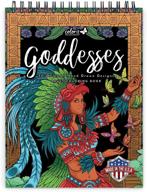 🎨 goddesses adult coloring book by colorit: spiral bound, made in usa, lay flat hardcover, thick smooth paper, 50 single-sided coloring pages logo