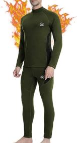 img 4 attached to Thermal Underwear Wintergear Fleece Compression Men's Clothing