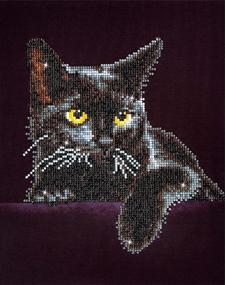 img 3 attached to 🎨 Craft a Dazzling Masterpiece: DIAMOND DOTZ Midnight Cat Diamond Painting Kit