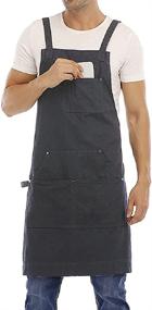 img 1 attached to Aprons Durable Professional Mens Kitchen Kitchen & Dining