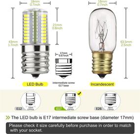 img 3 attached to 🔆 Dimmable Microwave Light Bulb: DiCUNO 72X3014SMD AC110 130V - Upgraded Brightness & Adjustable Intensity