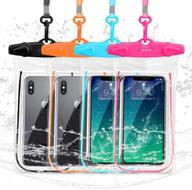 📱 4-pack ipx8 waterproof phone case pouch with lanyard, compatible with iphone 12/11 pro max/pro/8 plus, galaxy s21/s20/s10/note 20/10/9, oneplus phones up to 6.9" - glbsunion universal waterproof phone case logo