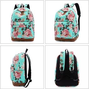 img 3 attached to 🎒 Canvas Bookbags with Floral Patterns by Abshoo