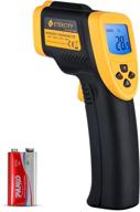 🌡️ etekcity non-contact digital temperature gun 800 - 16:1 dts ratio, -58℉ to 1382℉ (-50℃ to 750℃), infrared thermometer for non-human use, yellow and black logo
