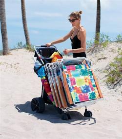 img 2 attached to 🏖️ Wonder Wheeler: The Ultimate Wide Beach Utility Cart for Every Beachgoer!