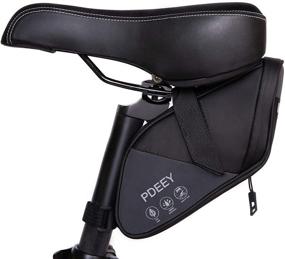 img 4 attached to Durable Bike Saddle Bag: Waterproof Cycling Wedge Pack for Mountain, Road, and Beach Bikes