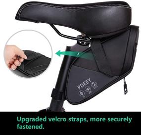 img 2 attached to Durable Bike Saddle Bag: Waterproof Cycling Wedge Pack for Mountain, Road, and Beach Bikes