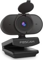 🎥 foscam 1080p usb webcam: dual microphones, privacy cover, hd live streaming for video conferences, recording, plug and play, noise reduction (w25) logo