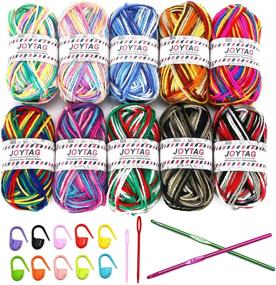 img 4 attached to JOYTAG Multicolor Crocheting Knitting Beginners